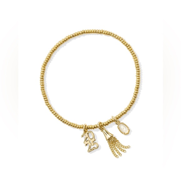 Kendra Scott Grad Stretch Gold Beaded Bracelet Set - Picture 2 of 10